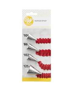 Wilton Spuitmondjes Set Ruffles #86, #100, #102, #125
