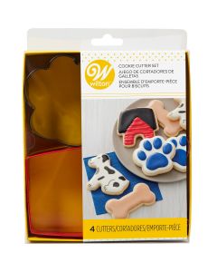 Wilton Cookie Cutter Pet Theme set/4