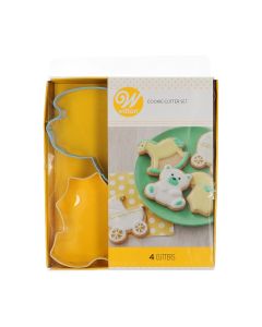 Wilton Cookie Cutter Baby Theme set/4