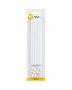 Wilton Long Candles -White-