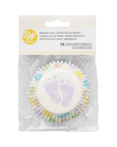 Wilton Baking cups Baby Feet pk/75