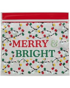 Wilton Hersluitbare Traktatiezakjes Merry & Bright pk/20