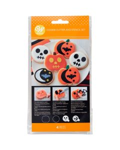 Wilton Uitsteker & Stencil Set Halloween Set/4