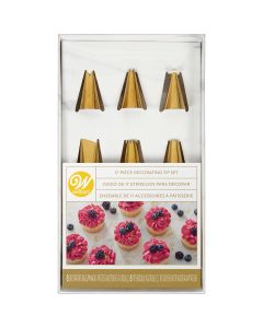 Wilton Gouden Spuitmondjes Set/12