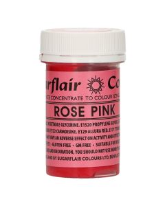 Sugarflair Eetbare Kleurstof Pasta Roze Roos 25g