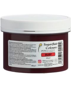 Sugarflair Eetbare Kleurstof Pasta Ruby 400g