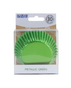 PME Cupcakevormpjes Metallic Groen pk/30