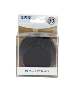 PME Baking Cups Metallic Jet Black pk/30