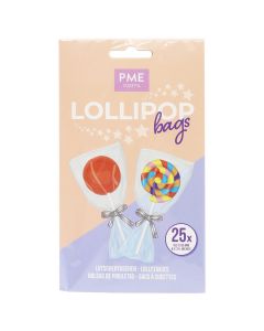 PME Lollipopzakjes met Zilveren Lintjes pk/25