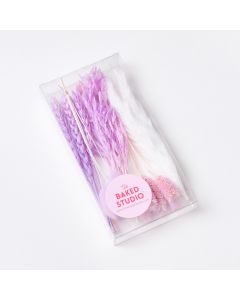 The Baked Studio Dried Flower Box - Mixed Box - Paars