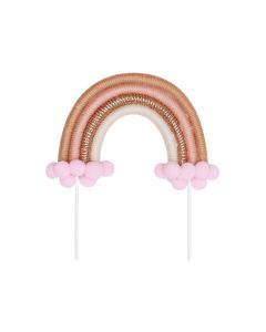 The Baked Studio Rainbow Cake Toppers (Small) - Licht Roze & Goud