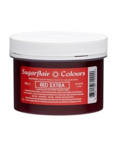 Sugarflair Geconcentreerde Eetbare Kleurstof Rood Extra 400g