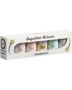 Sugarflair Colourflex Regenboog Set 10 x 15ml