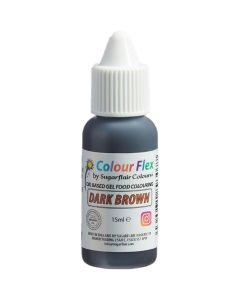 Sugarflair Colourflex Donker Bruin 15ml       
