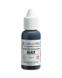Sugarflair Colourflex Zwart 15ml