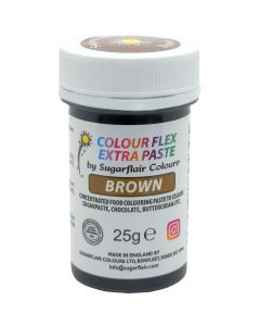 Sugarflair Colourflex Extra Paste Brown - 25g