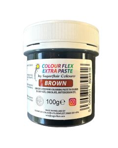 Sugarflair Colourflex Extra Paste Brown - 100g