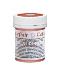 Sugarflair Chocolade Verf Rosé Goud 35g