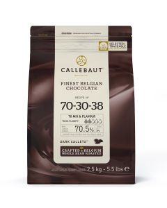 Callebaut Chocolade Callets -Extra Puur (70,5%)- 2,5 kg