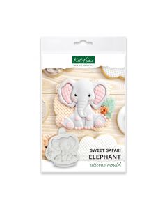 Katy Sue Silicone Mould - Sweet Safari Elephant