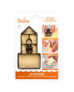 Decora Koekjesuitsteker Plastic - 3D Huis 
