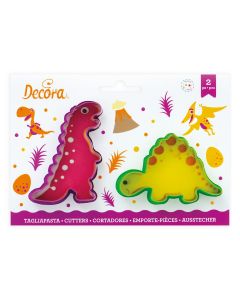 Decora Koekjesuitsteker Plastic - Jurassic Dino pk/2
