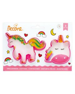 Decora Koekjesuitsteker Plastic - Magic Unicorns pk/2