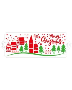 Decora Stencil -  Christmas Landscape 10x28cm