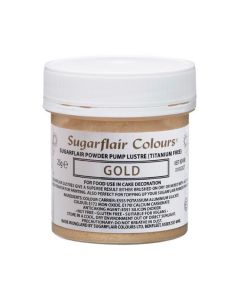 Sugarflair Pomp Spray Navulling Goud 25g