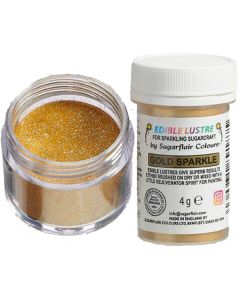 Sugarflair Eetbare Glanspoeder Gouden Sparkle 4g