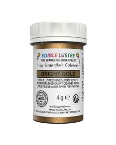 Sugarflair Edible Lustre Bright Gold, 4g