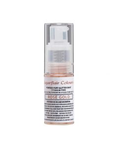 Sugarflair Pomp Spray Glitterpoeder Rosé Goud 10g