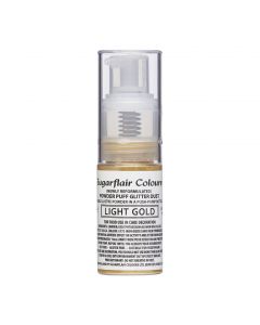 Sugarflair Pompspray Glitterpoeder Licht Goud