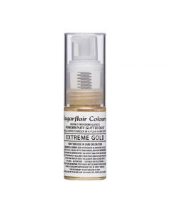 Sugarflair Pump Spray Glitter Dust -Extreme Gold-