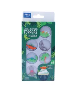 PME Cupcake Toppers Dinosaurus pk/6