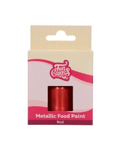 FunCakes Eetbare Metallic Verf Rood 30ml