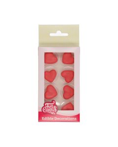 
FunCakes Suikerdecoratie Hart Rood Set/8
