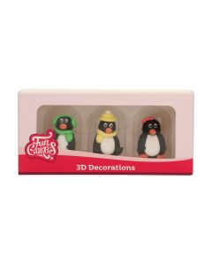 FunCakes Suikerdecoratie 3D Pinguïn Set/3