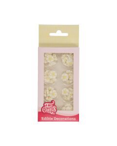 FunCakes Suikerdecoratie Mini Bloemen Wit pk/56