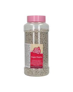 FunCakes Suikerparels Medium Metallic Zilver 800g