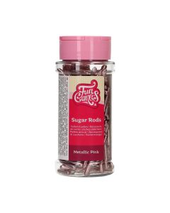 FunCakes Metallic Sugar Rods XL Roze