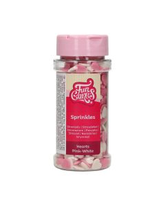 FunCakes Hartjes Roze-Wit 60g