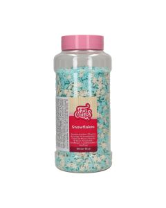 FunCakes Sneeuwvlokken Wit/Blauw 450 g