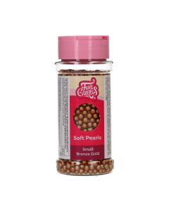 FunCakes Soft Pearls Small Bronze Gold 70 g