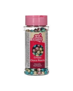 FunCakes Crispy Choco Pearls - Metallic Harlequin 60g