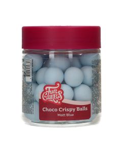 FunCakes Choco Crispy Ballen - Mat Blauw