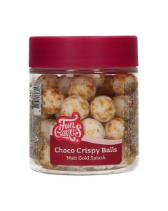 FunCakes Choco Crispy Ballen - Mat Gold Splash