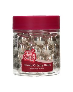 FunCakes Choco Crispy Ballen - Metallic Zilver