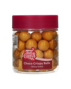 FunCakes Choco Crispy Ballen - Glanzend Oker