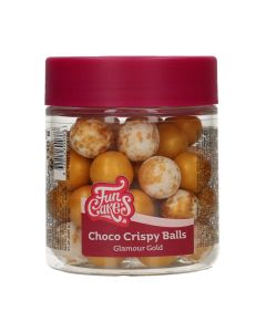 FunCakes Choco Crispy Ballen - Glamour Gold